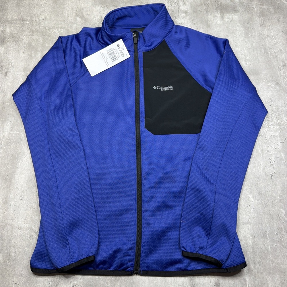 Columbia Titanium Omni-Wick Triple Canyon Grid Fleece Jacket Full Zip Medium NWT